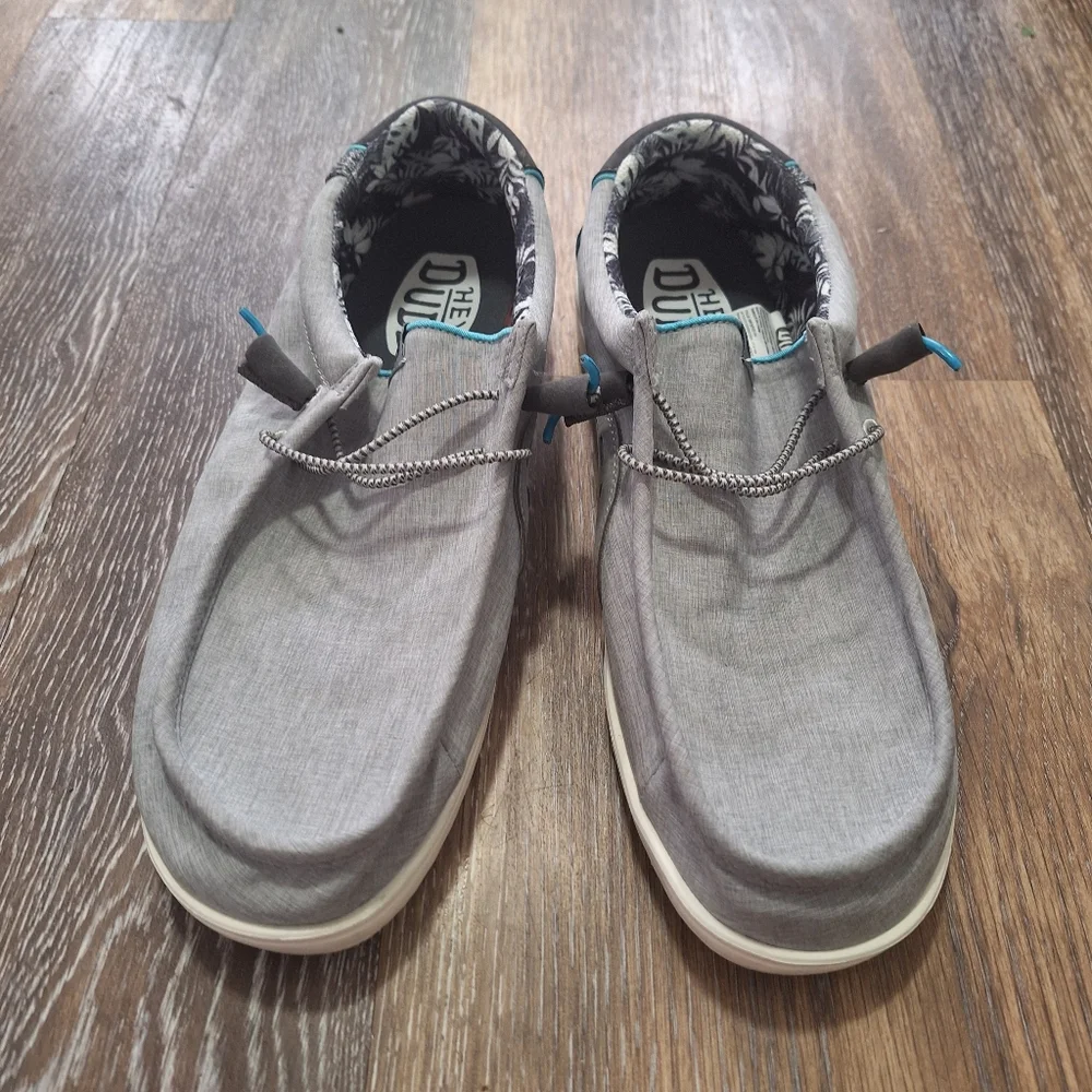 Hey Dude Men's Wally H2O Graphite Slip On Shoes, Sz 13 - Picture 2 of 8